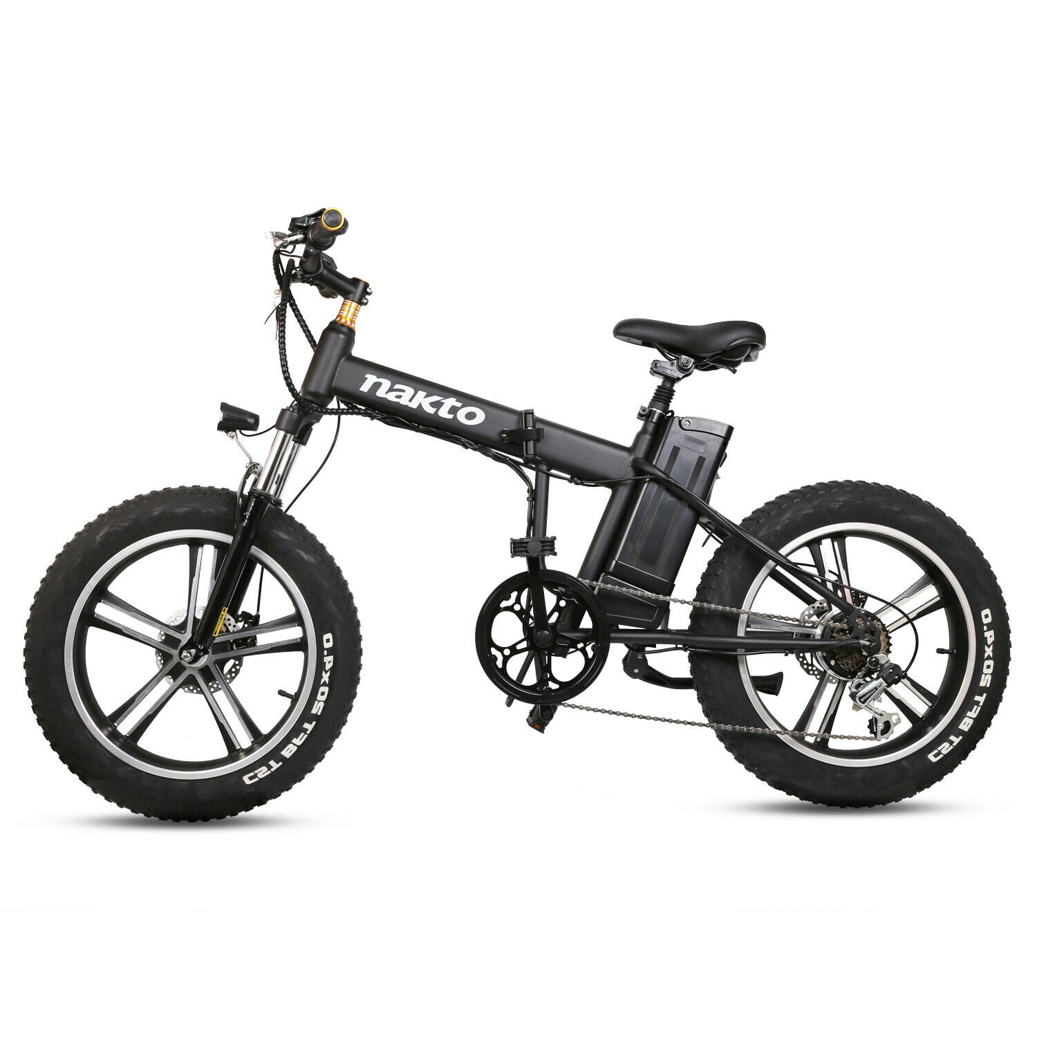 NAKTO Electric Folding Bike for Adult 20" 350W 36V 4" Wheel Brushless