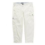 Tommy Hilfiger Women's Cargo Cropped Pants, Classic White, 10