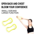 thumbnail image 2 of Graflsoa Dual Yoga Stretch Rings for Back & Shoulder Relief - Muscle Massage & Pilates Tool - Set of 2 in Vibrant Yellow, Blue, Pink, Purple, or Green - Portable PP Material for Home & Office Use, 2 of 6