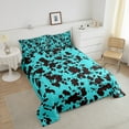 thumbnail image 3 of Highland Cowhide Bedding King,Cartoon Cow Comforter Set,Milk Cow Print Bedding Comforter Sets,Farmhouse Wildlife Safari Animal Down Comforter with 2 Pillow Cases Bedroom Decor, 3 of 6