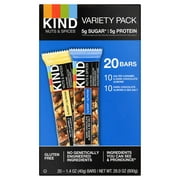 Kind Bars Nuts and Spices Variety Pack 1.4 oz 20-count