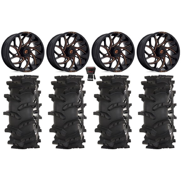 Fuel Runner 20" Wheels Orange 35" Outlaw Max Tires Sportsman RZR Ranger