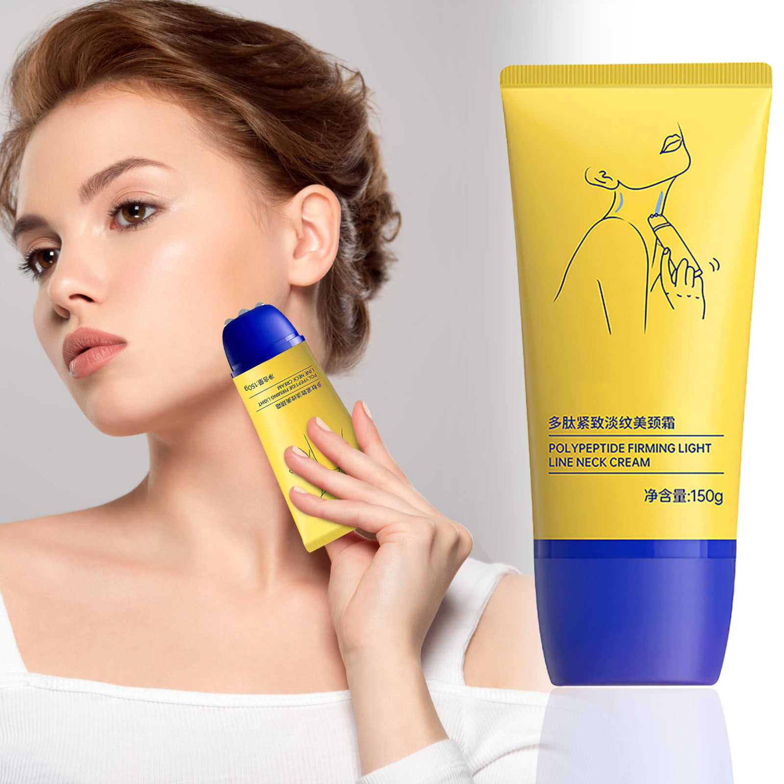 Ycz Ah8 Firming Neck Cream, Reduces Neck Lines, Moisturizes