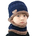 thumbnail image 2 of TureClos Children Boys Winter Knit Cap Beanie Hat Fleece Lined Hat for Toddler Boy Girls Children, 2 of 7