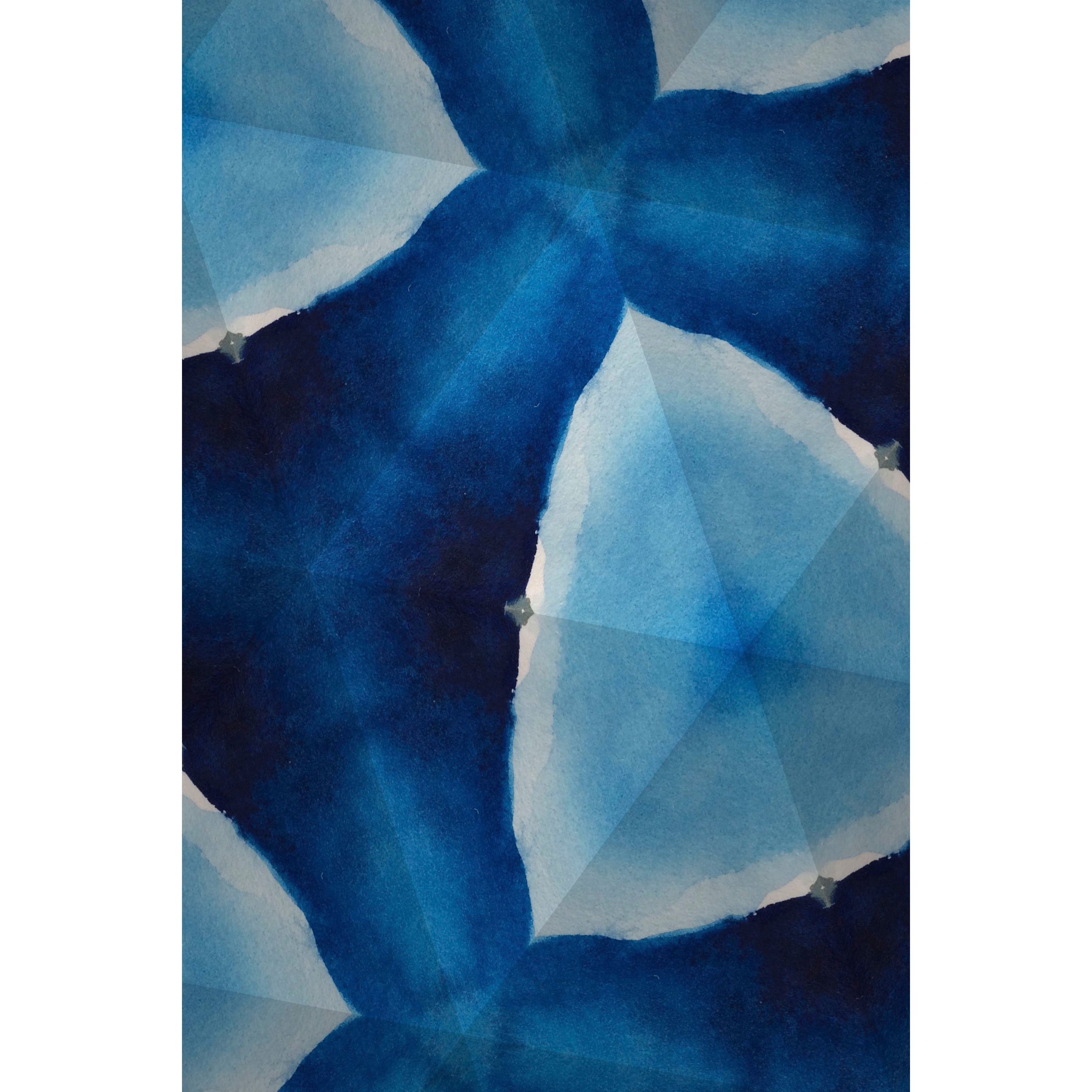 "Indigo Daydream VIII" Painting Print on Wrapped Canvas