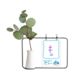 thumbnail image 1 of Gesture Line Gradual Encouragement Transparent Glass Hanging Vases Decoration Bottle, 1 of 2