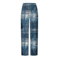 thumbnail image 4 of Aloohaidyvio Men's Flannel Pajama Pants Plaid PJ Bottoms Soft Warm Cotton Microfleece Lounge Sleepwear with Pockets, 4 of 5