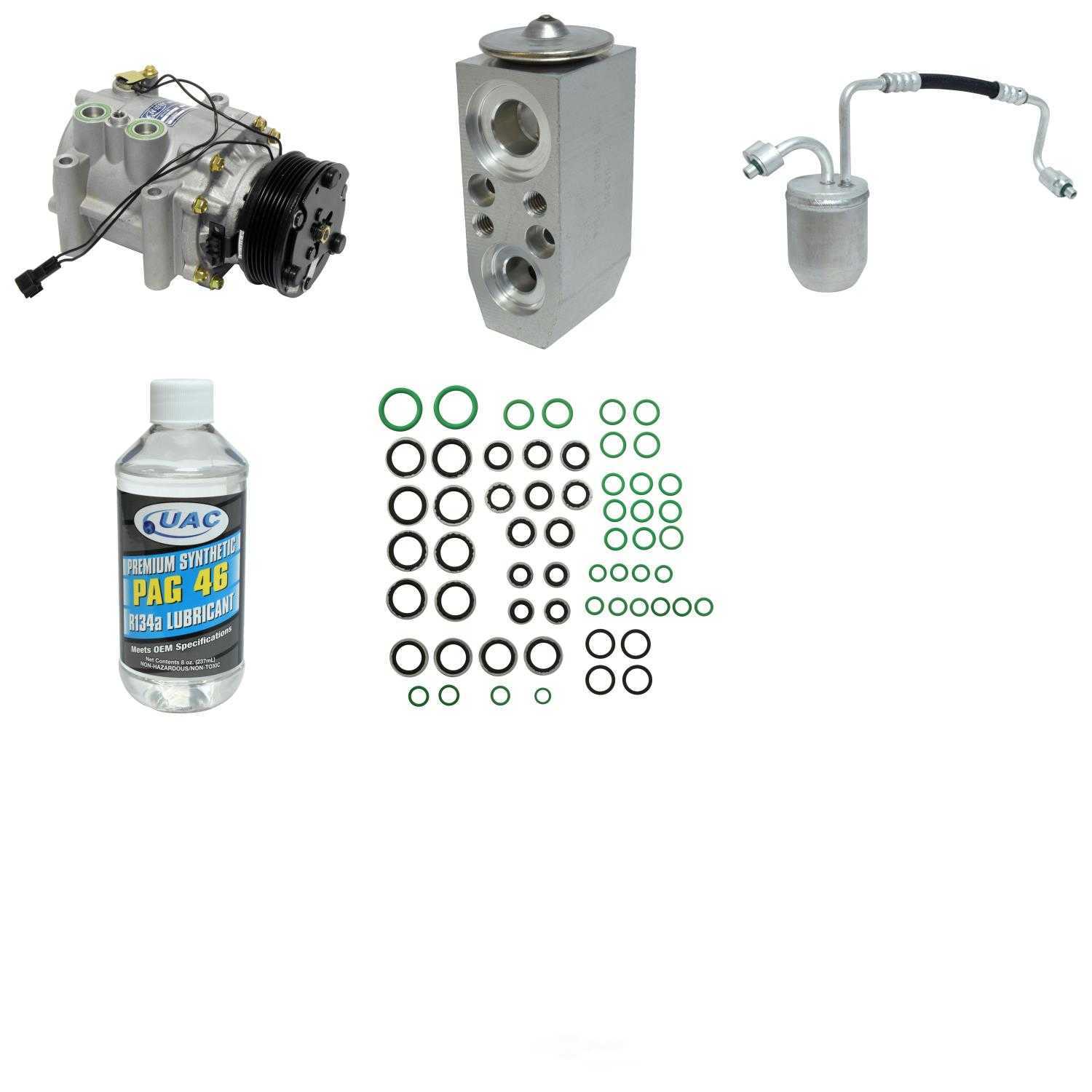 A/C Compressor and Component Kit -- Compressor Replacement Kit Fits select: 2005 CHEVROLET EQUINOX