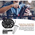 thumbnail image 5 of 12 Inch Universal Electric Slim Fan Push Pull Radiator Engine Cooling Fan Mount Kit 12v Auto Ventilation Fan 2250rpm Car Exhaust Radiator With Mount K, 5 of 5