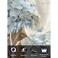 thumbnail image 7 of Blue Hydrangea Cloth Napkins Set of 6 Reusable Dinner Napkins, Spring Floral Leaves Butterfly Vintage Beige Cocktail Napkin Washable Table Napkins for Wedding/Holiday Party/Baby Shower 20"x20", 7 of 7