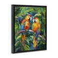thumbnail image 4 of Stupell Industries Rainforest Parrot Branch Animals & Insects Painting Black Floater Framed Canvas Art Print Wall Art, 17 x 21, 4 of 10