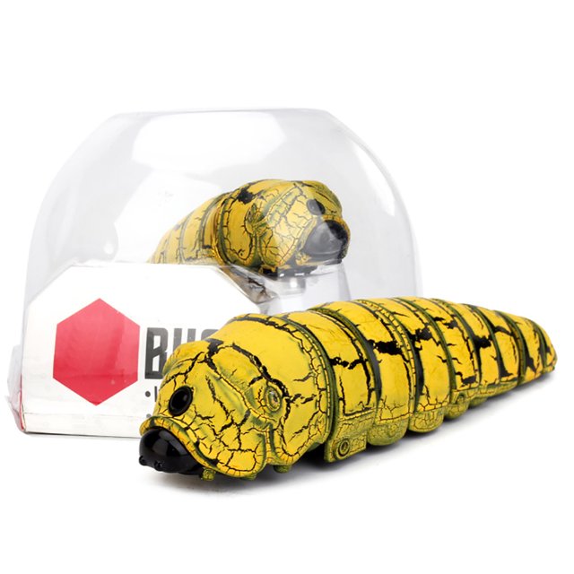 Vogacara 1 juego RC Tricky Toys Simulación de oruga Padre-hijo Modelo de gusano falso para el hogar Escuela Kindergarten Regalos de cumpleaños Amarillo Type2 NO2 Vogacara FN001564-04