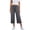 Dark Gray, variant on Womens Fashion Summer Essentials Clothing Ladies' Spring Cotton and Linen Casual Loose Cropped Pants Casual Pants for Women