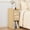 Natural-1pc, variant on Narrow Nightstands Set of 2 for Bedroom, Mid Century Modern Wooden Bedside with 2 Drawers, Fluted Skinny End Table, 8 Inch Wide Slim Side Tables for Small Spaces, Living Room Couch, Walnut