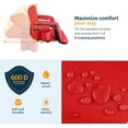 thumbnail image 5 of 6 Reclining Positions Waterproof 600D Portable Outdoor Chair with Pockets and Carry StrapsRed Heated Reclining Stadium Seat for Bleachers with Back Support, 5 of 7