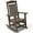 Coffee, variant on Patio Slat Rocking Chair Set of 2, HDPE Plastic Weather Resistant Porch Rocker,White