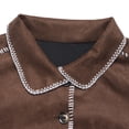 thumbnail image 7 of Enjoytime Jackets for Women Solid Color Long Sleeve Button Down Outerwear Turndown Collar Lightweight Fashion Casual Winter Coat Brown L, 7 of 7