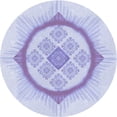 thumbnail image 1 of Ahgly Company Tapis Rond Lavable en Machine Intérieur Transitionnel Bleu Céleste, 8 Pieds Rond, 1 of 7