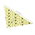 thumbnail image 2 of Dog Bandanas, abstract yellow circles Adjustable Dog Scarf Triangle Bib Handkerchief Accessories for Small Medium Large Dogs, Cats, Pets, 2 of 6
