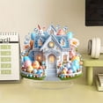thumbnail image 3 of Tdxkok Easter Figurines 2D Acrylic Home Desk Decoration Easter Home Decor, 3 of 6