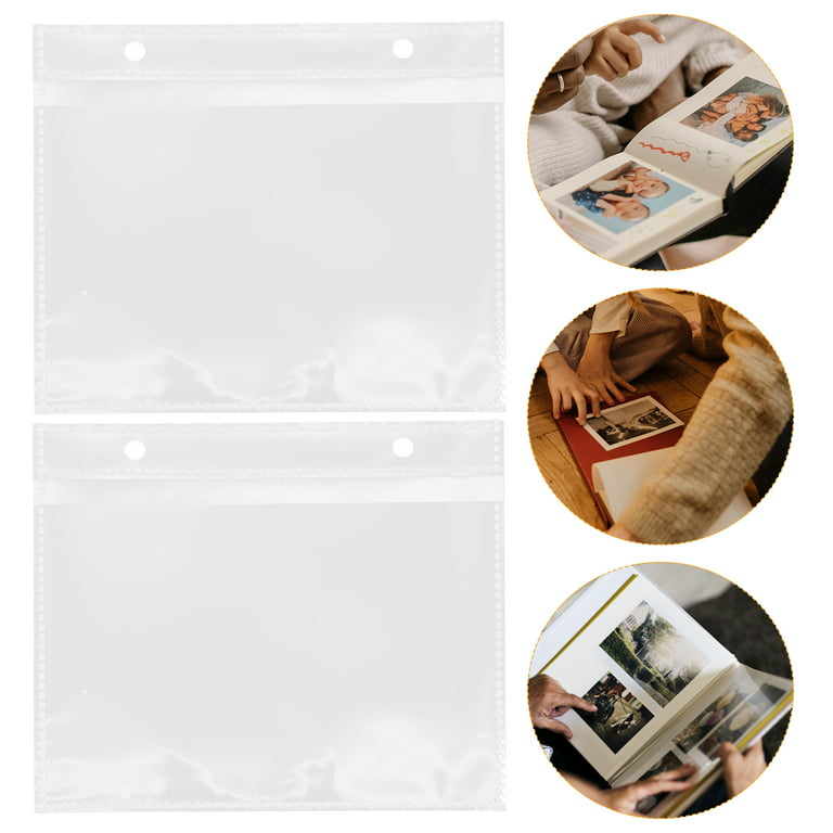  NUOBESTY 150 pcs Loose Leaf Photo Folder clear binder photo  binder sleeves photo sleeves sheer sleeves postcard sleeves clear pocket  sleeves binder card sleeves photo album pockets Storage : Office Products