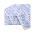 thumbnail image 4 of INSPIRE CHIC Women's Geometric Printed Cotton Linen Scarves, Retro Lace Trim Square Headscarf Neckerchief 23.6x23.6" Geometric-1-Blue, 4 of 5
