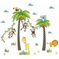 thumbnail image 1 of Elecmotive Jungle Wall Stickers Mural Decals Kids Room Baby Nursery Living Room, 1 of 5