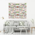 thumbnail image 6 of Pig Watermelon Stripes Tapestry Wall Hanging Tapestries Happy Colorful Hippie Psychedelic Art Polyester Carpet Wall Decorative for Living Room Bedroom 60x51inch, 6 of 7