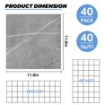 thumbnail image 2 of 40 Sheet Vinyl Flooring 12x12 Peel and Stick Floor Tile Waterproof Grey Marble Vinyl Floor Tiles Clearance Self Adhesive Floor Tiles Sticky Laminate Flooring for Bathroom Kitchen Basement RV, 2 of 12