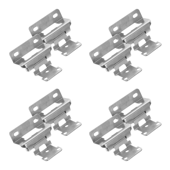 MLINS 8 pcs  1/2 Inch Self Closing Hidden Hinge Rv Hinges Semi Wrap Cabinet Hinge Partial Wrap Cabinet Hinges For Kitchen Cabinets Doors