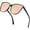 C03 Black/ Rose Gold Mirrored, variant on Eyes Sunglasses for Women Polarized & UV Protection, Trendy Large/Big Cateye Sunnies IF1627