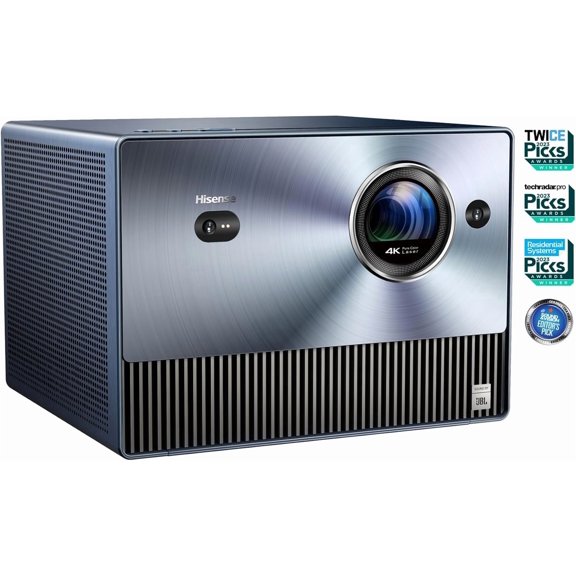 Restored Hisense C1, 4K UHD Triple Color RGB Laser Portable Mini Projector, up to 300", Viddà OS, Dolby Vision HDR10, 110% BT.2020 Color Gamut, 20w JBL Sound, Netflix, Auto Keystone Correction, MEMC (Refurbished)