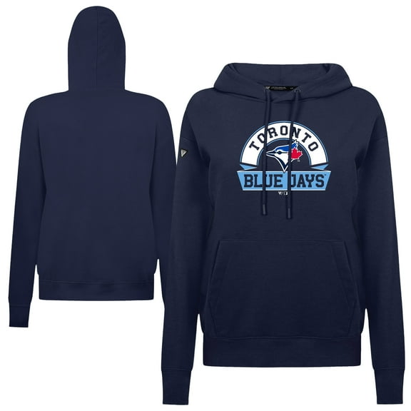 Women's Levelwear Royal Toronto Blue Jays Adorn Banner Arch Hoodie