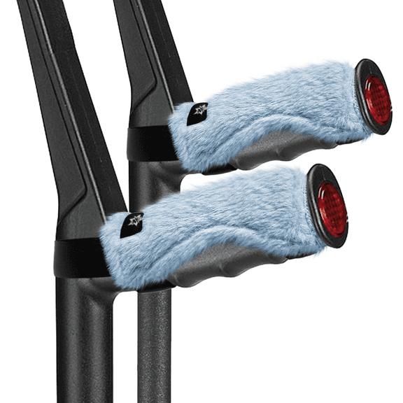 CAVENDY Crutch Handle Covers Forearm Crutch Pads Soft Foam Padding for Comfort & Grip Fits UK Standard Crutches Non-Slip Washable Breathable Easy to Fit