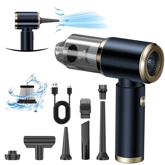 Pentantan Car Vacuum Cleaner, 12000PA Powerful Sutions Cordless Handheld Vacuum, 2 Speeds Lightweight Mini Vacuum Blow & Suction for Car, Keyboard, Black