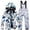 White, variant on Toddler Ski Suit Boys Two-piece set Ski Suits Heated Snow Suit Windproof Waterproof Boys Winter Coat And Snow Pants Set Boys Snow Suit Size S