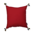 thumbnail image 3 of 18" Red and Gold Tree Farm Christmas Square Throw Pillow, 3 of 4