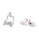 thumbnail image 5 of Figura De Cisne Pensador Abstracto Creativo, Escultura Artesanal De Resina, Estatua De Pájaro Para Pareja, Adorno Para Tarta Para Sala De Estar, Dormitorio, Oficina, Decoración Navideña., 5 of 8