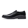 thumbnail image 2 of Mocasines de vestir para hombre Bruno Marc con punta cuadrada, negros, talla 10.5W, 2 of 8