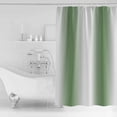 thumbnail image 2 of Shower Curtain Bathroom Set Abstract Green White Gradient Waterproof Fabric Shower Curtains with Grommets&Hooks Minimalist Stripe Color Ombre Privacy Bath Curtain for Bathtub 48x72in, 2 of 7