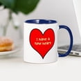 thumbnail image 3 of CafePress - I Have A New Heart Mug - 11 oz Ceramic Mug - Novelty Coffee Tea Cup, 3 of 4