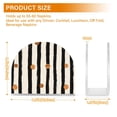thumbnail image 4 of Yayeee Napkin Holder for Table Set of 2 Kitchen Paper Tissue Organization, Black Abstract Stripes, 4 of 8