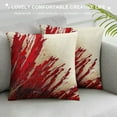 thumbnail image 3 of Nawypu  Kids Red Throw Pillow Cover Red Gold Pattern Pillow Cases Cushion Covers for Teens Decor Abstract Art Decorative Throw Pillowcases Modern Style Cushion Cases Bedroom, 3 of 5