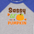 thumbnail image 4 of Inktastic Thanksgiving Sassy Lil Pumpkin with Fall Leaves Girls Baby Bodysuit, 4 of 5