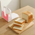 thumbnail image 4 of Lifetechs Bread Slicer Adjustable Width Foldable Bread Slicing Tool Reusable Bread Cutting Guide for Homemade Bread Bagels Cakes, 4 of 7