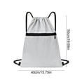 thumbnail image 3 of Drawstring Backpack under $5! CQCYD Waterproof Drawstring Backpack, Oxford Cloth Sports Gym Bag, Multipurpose Travel Storage Bag, Lightweight Foldable Rucksack with Pocket, 3 of 6