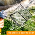 thumbnail image 6 of Threns Chicken Poop Scooper with Adjustable Handle Stainless Steel Chicken Litter Scooper Rake with Sifting Hole Sifting Shovel Cleaning Tool for Cat Sheep Poop, 6 of 11