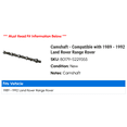 thumbnail image 2 of Camshaft - Compatible with 1989 - 1992 Land Rover Range Rover 1990 1991, 2 of 2