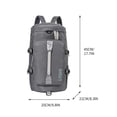thumbnail image 2 of Fiudx Mochila Deportiva de Viaje, Diseño de Múltiples Correas, Se Transforma En Un Bolso Oculto, Compartimento Independiente para Zapatos, Separación Entre Seco y Húmedo, Nailon de Secado Rápido, Ide, 2 of 2
