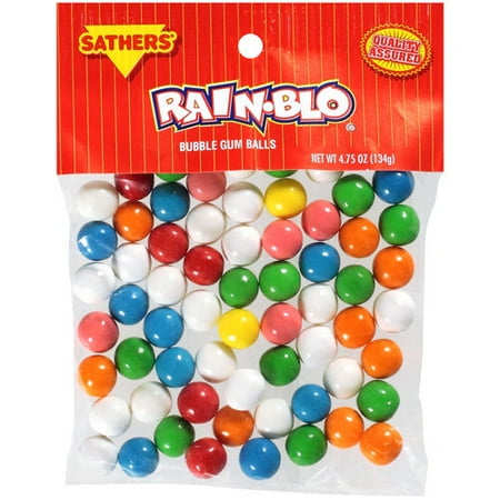 Sathers: Bubble Gum Balls Rain-Blo, 4.75 Oz